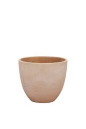 KDMD Hortus Classic Corsica Flared Planter - H21 x 25cm in Natural - Size: 21 x 25 cm