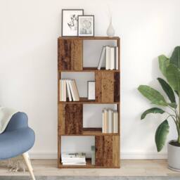 Berkfield Home Storage Unit Old wood Engineered wood 60 x 24 x 124 cm in Brown - thumbnail 1