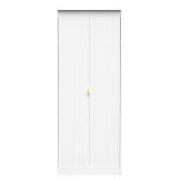 Ready Assembled 2 U Bexley 2 Door Wardrobe (Ready Assembled) in White - Size: Large - thumbnail 1