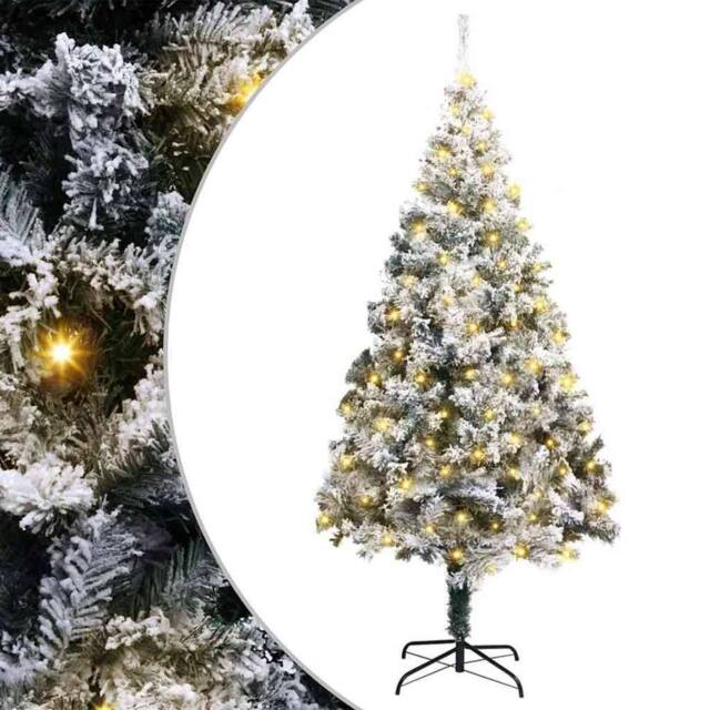 Berkfield Home Artificial Christmas Tree with 300 LEDs with Stand Green 180 cm - image 1