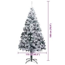 Berkfield Home Artificial Christmas Tree with 300 LEDs with Stand Green 180 cm - thumbnail 9