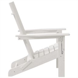 Berkfield Home Foldable Adirondack Chairs 2 pcs White 74.5x80.5x90 cm HDPE - thumbnail 6