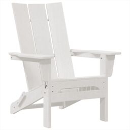 Berkfield Home Foldable Adirondack Chairs 2 pcs White 74.5x80.5x90 cm HDPE - thumbnail 4