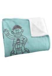 Sesame Street We All Belong Silky Touch Super Soft Throw Blanket 152 X 127 cm in White - thumbnail 3