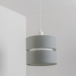CGC Lighting 'Gayle' Grey Two Tier Lamp Shade