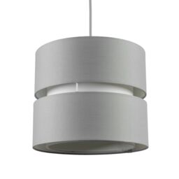 CGC Lighting 'Gayle' Grey Two Tier Lamp Shade - thumbnail 2
