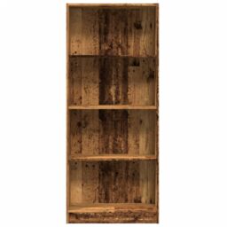 Berkfield Home Bookcase Old Wood 60x24x143 cm Engineered Wood in Brown - Size: 60 x 24 x 143 cm - thumbnail 4