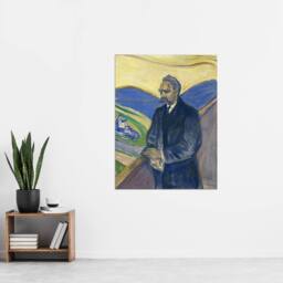 "Artery8 Friedrich Nietzsche Portrait Munch Vintage Wall Art Print Poster - Size: W18"" x H24""" - thumbnail 4