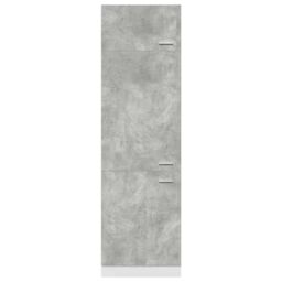 Berkfield Home Refrigerator Cabinet Lyon Concrete Grey 60x57x207 cm Engineered Wood - Size: 60 x 57 x 207 cm - thumbnail 6