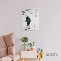 "Artery8 Captain Higuchi The Midst Of Attack Canvas Wall Art Print Gekko in White - Size: W18"" x H24""" - thumbnail 3