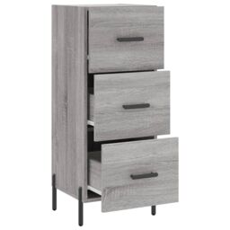 Berkfield Home Sideboard Grey Sonoma 34.5x34x90 cm Engineered Wood - thumbnail 5