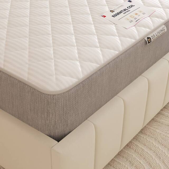 DS Living EasyRest Medium Soft Spring Essentials Mattress in Grey - Size: Small Single - image 1