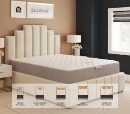 DS Living EasyRest Medium Soft Spring Essentials Mattress in Grey - Size: Small Single - thumbnail 5