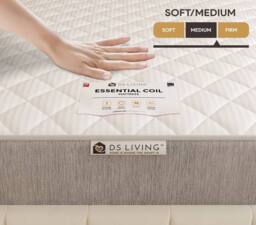 DS Living EasyRest Medium Soft Spring Essentials Mattress in Grey - Size: Small Single - thumbnail 8
