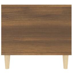 Berkfield Home Decorative Coffee Table Brown Oak 90x49x45 cm Engineered Wood - Size: 90 x 49 x 45 cm - thumbnail 7