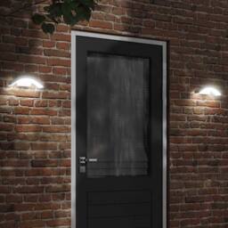 Berkfield Home Outdoor LED Wall Lights 2pcs White Die-cast Aluminium - thumbnail 1