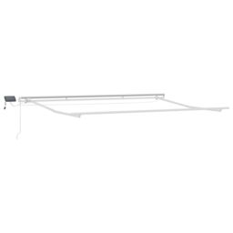Berkfield Home Manual Retractable Awning with LED Yellow & Orange 400x300 cm - thumbnail 3