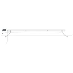 Berkfield Home Manual Retractable Awning with LED Yellow & Orange 400x300 cm - thumbnail 6