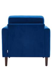 Living and Home Mid-Century Single Sofa Armchair in Blue - thumbnail 5