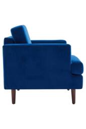 Living and Home Mid-Century Single Sofa Armchair in Blue - thumbnail 4