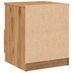 Berkfield Home Bedside Cabinet Artisan Oak 40x40x50 cm Engineered Wood in Brown - Size: 40 x 40 x 50 cm - thumbnail 7