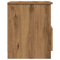 Berkfield Home Bedside Cabinet Artisan Oak 40x40x50 cm Engineered Wood in Brown - Size: 40 x 40 x 50 cm - thumbnail 6