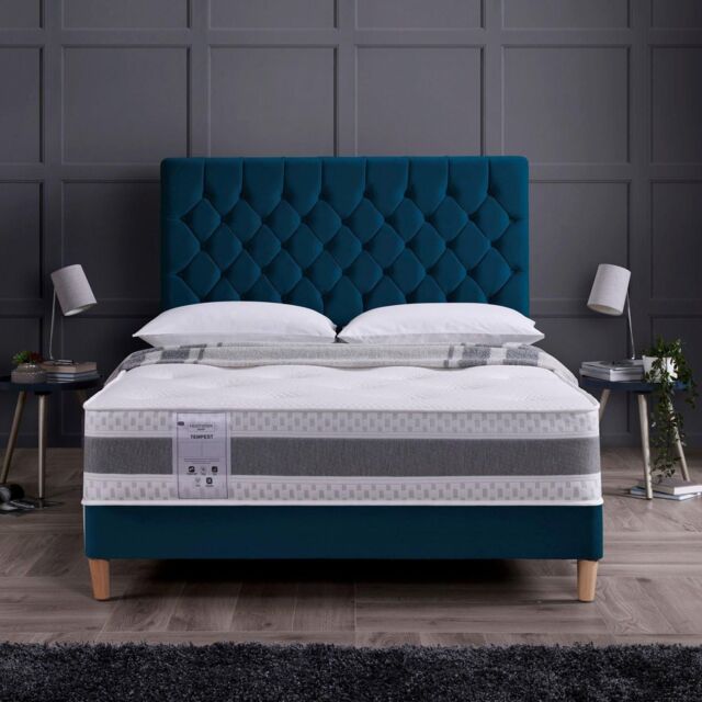 Rest Relax Tempest Memory Coil Tufted Mattress in White - Size: Double - image 1