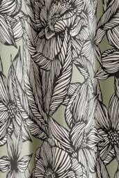 Ted Baker 'Vietnm' Cotton Lined Curtains in Green - Size: 168 cm width x 183 cm drop - thumbnail 3