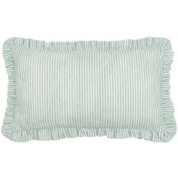 Furn Les Fruites Embroidered Ruffle Cushion in Blue - Size: 30 cm x 50 cm - thumbnail 2