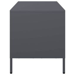 Berkfield Home TV Cabinet Anthracite 101.5x39x43.5 cm Cold-rolled Steel in Black - thumbnail 6