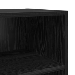 Berkfield Home Entertainment Centre Black Oak Engineered wood Medium - thumbnail 8
