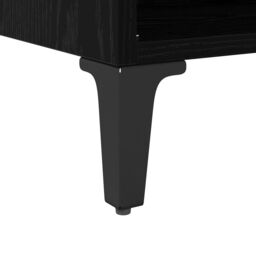 Berkfield Home Entertainment Centre Black Oak Engineered wood Medium - thumbnail 9
