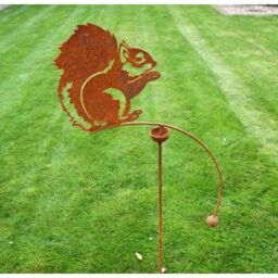 Poppyforge Squirrel Wind Rocker Single BM/RtR - Steel - L66 x W54 x H148.5 cm in Brown