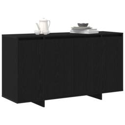 Berkfield Home Stunning Black Oak Sideboard Black oak Wood 120 x 41 x 75 cm