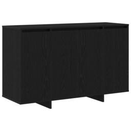 Berkfield Home Stunning Black Oak Sideboard Black oak Wood 120 x 41 x 75 cm - thumbnail 3