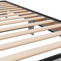 Berkfield Home Durable Bed Frame without Mattress Grey Sonoma 90x200 cm - thumbnail 7