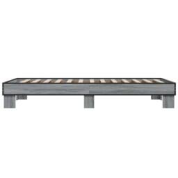 Berkfield Home Durable Bed Frame without Mattress Grey Sonoma 90x200 cm - thumbnail 5