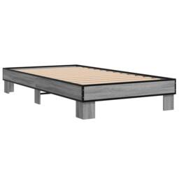 Berkfield Home Durable Bed Frame without Mattress Grey Sonoma 90x200 cm - thumbnail 6