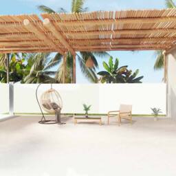 Berkfield Home Retractable Side Awning Cream 160x1200 cm - thumbnail 2