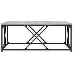 Berkfield Home Coffee Table Grey Sonoma 100x100x40 cm Engineered Wood - Size: 100 x 100 x 40 cm - thumbnail 4