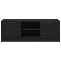 Berkfield Home TV Cabinet Black Oak 102x35x36, 5 cm Engineered Wood - thumbnail 6