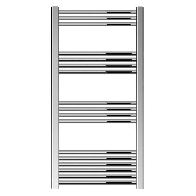 Balterley Straight Heated Towel Rail Radiator, 403W, 600 x 1100mm, Chrome in Silver