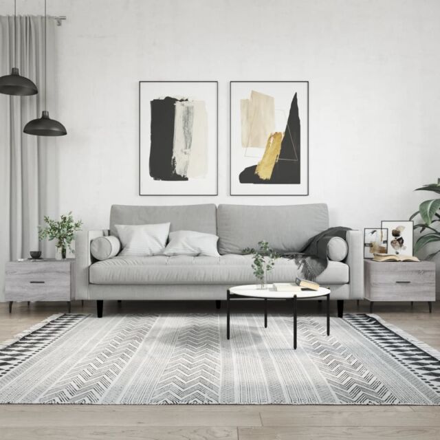 Berkfield Home Coffee Tables 2 pcs Grey Sonoma 50x50x40 cm Engineered Wood - Size: 50 x 50 x 40 cm - image 1