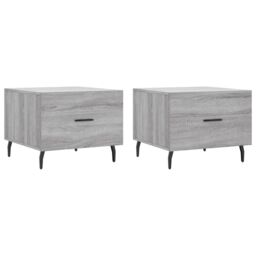 Berkfield Home Coffee Tables 2 pcs Grey Sonoma 50x50x40 cm Engineered Wood - Size: 50 x 50 x 40 cm - thumbnail 2