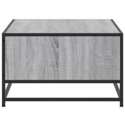 Berkfield Home Coffee Table Grey Sonoma 100x57x35 cm Engineered Wood & Metal - Size: 100 x 57 x 35 cm - thumbnail 6
