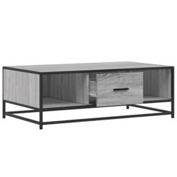 Berkfield Home Coffee Table Grey Sonoma 100x57x35 cm Engineered Wood & Metal - Size: 100 x 57 x 35 cm - thumbnail 8