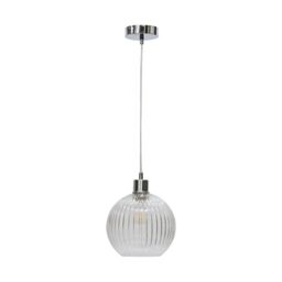 First Choice Lighting Set of 2 Carss - Polished Chrome Ceiling Pendants for Easy Fit Shades in Silver - thumbnail 3