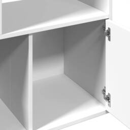 Berkfield Home Durable Bookcase White 70x36x189 cm Engineered Wood - Size: 70 x 36 x 189 cm - thumbnail 7