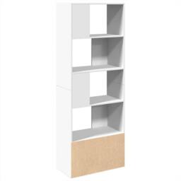 Berkfield Home Durable Bookcase White 70x36x189 cm Engineered Wood - Size: 70 x 36 x 189 cm - thumbnail 5