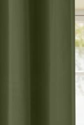 Enhanced Living Plain Supersoft Thermal Room Darkening Eyelet Curtains - Pair in Green - Size: 117 cm width x 137 cm drop - thumbnail 3